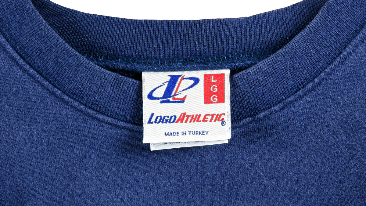 NFL (Logo Athletic) - Michigan Wolverines Crew Neck Sweatshirt 1990s Large Vintage Retro