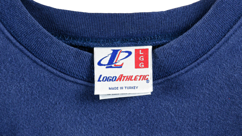 NFL (Logo Athletic) - Michigan Wolverines Crew Neck Sweatshirt 1990s Large Vintage Retro