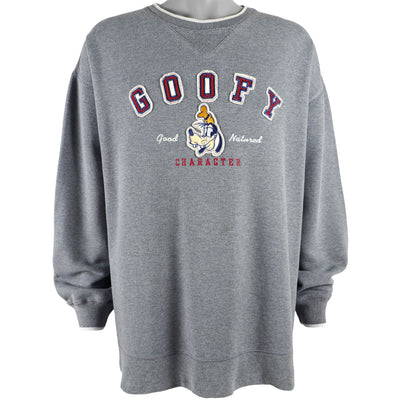 Disney - Grey Goofy Classic Sweatshirt 1990s XX-Large
