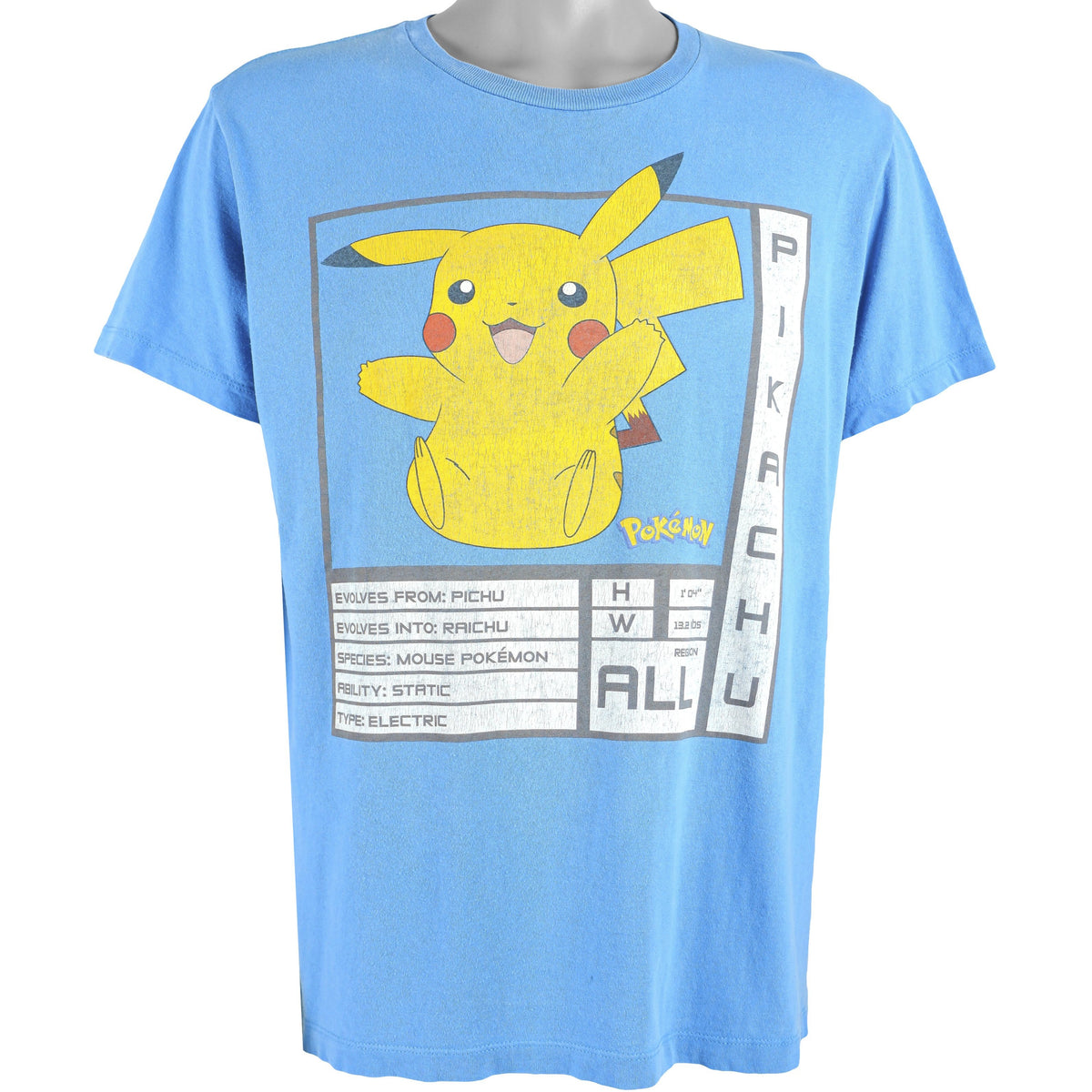 Vintage (Hanes) - Pikachu, Pokemon T-Shirt 1990s Large