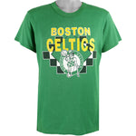 NBA (Garan, Inc.) - Boston Celtics Spell-Out T-Shirt 1980s Large