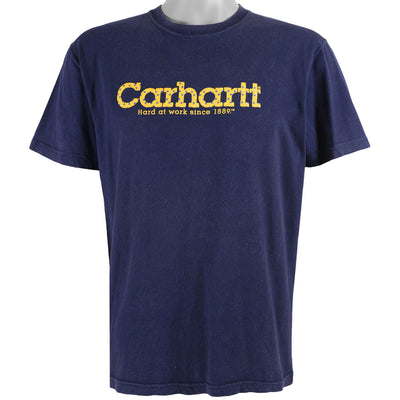 Carhartt - Blue Spell-Out T-Shirt 1990s Medium