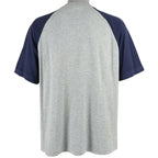 Nautica - Grey Big Spell-Out T-Shirt 1990s Large Vintage Retro
