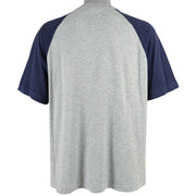 Nautica - Grey Big Spell-Out T-Shirt 1990s Large Vintage Retro