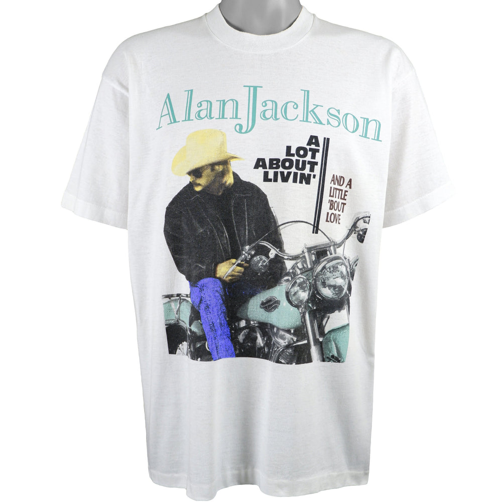 Vintage - Alan Jackson A Lot About Linvin And A Little Bout Love T-Shirt 1992 X-Large Vintage Retro