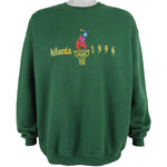 Vintage (Hanes) - Green Atlanta Olympic Crew Neck Sweatshirt 1996 Large