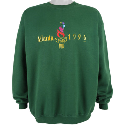 Vintage (Hanes) - Green Atlanta Olympic Crew Neck Sweatshirt 1996 Large