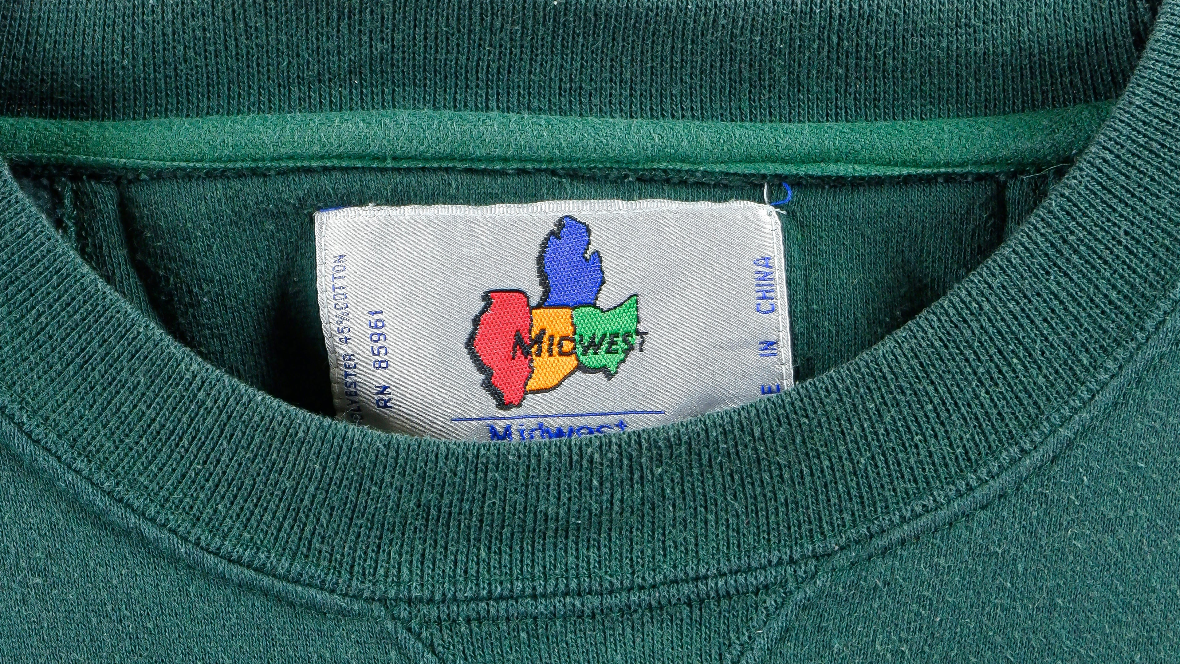NCAA (Midwest) - Miami Hurricane Spell-Out Sweatshirt 1990s Large Vintage Retro Football College