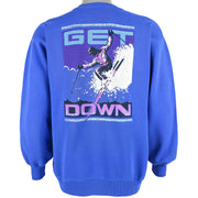 Vintage (Hanes) - Blue Ski Deadstock Sweatshirt 1990s Large Vintage Retro