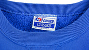 Vintage (Hanes) - Blue Ski Deadstock Sweatshirt 1990s Large Vintage Retro