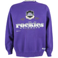 MLB (Trench) - Colorado Rockies Spell-Out Sweatshirt 1993 Large Vintage Retro Baseball