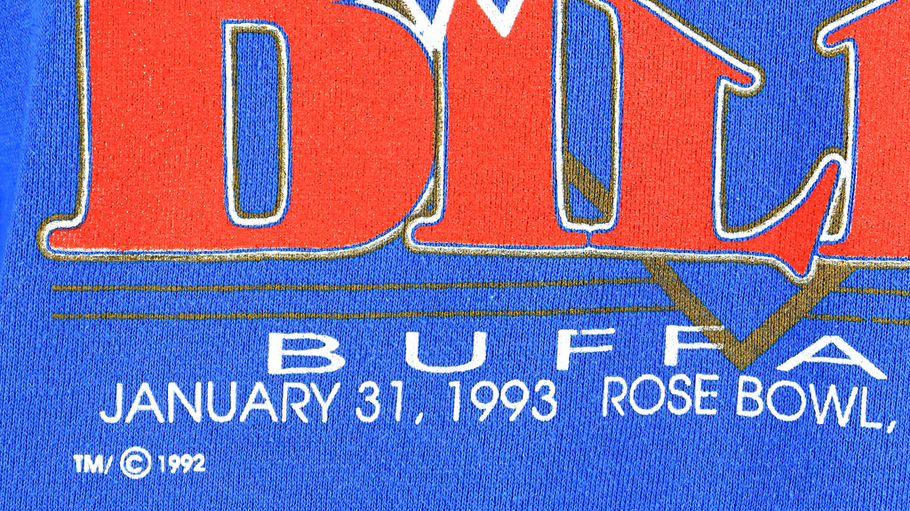 NFL (Trench) - Buffalo Bills Crew Neck Sweatshirt 1993 Medium Vintage Retro Football