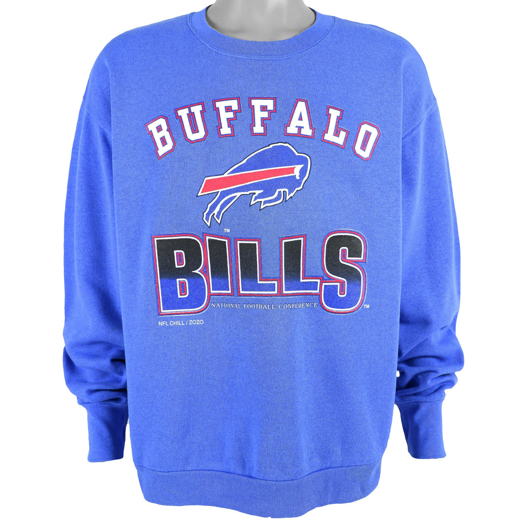 NFL (Delta) - Buffalo Bills Spell-Out Sweatshirt 1990s Large Vintage Retro Football