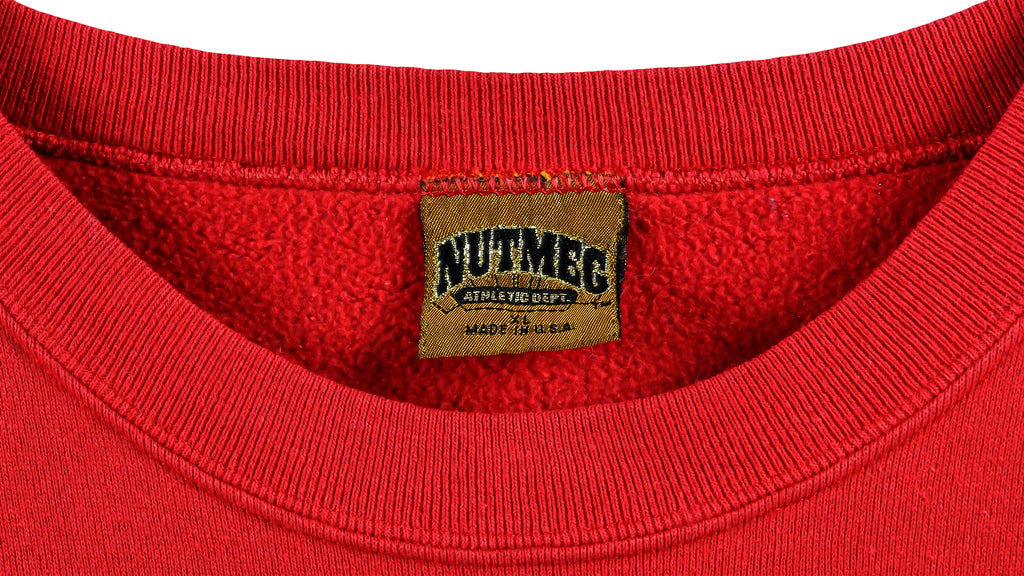 NFL (Nutmeg) - Washington Redskins Spell-Out Sweatshirt 1990s X-Large Vintage Retro Football