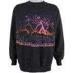 Vintage (Signal Sports) - Black Thunder and Wolfe Sweatshirt 1992 X-Large Vintage Retro