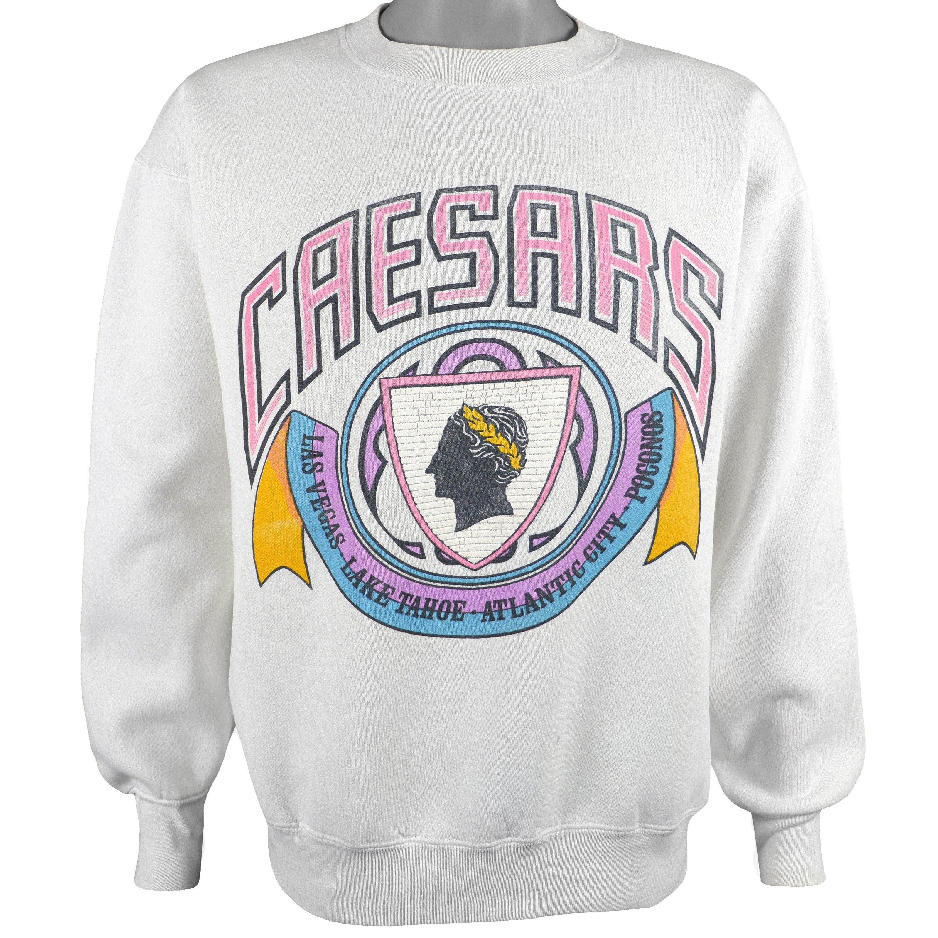 Vintage - Caesars - Las Vegas Crew Neck Sweatshirt 1990s Large Vintage Retro