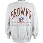 NFL (Logo Athletic) - Cleveland Browns Spell-Out Crew Neck Sweatshirt 1994 Large