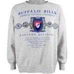 NFL (Nutmeg) - Buffalo Bills Crew Neck Sweatshirt 1990s X-Large Vintage Retro Football