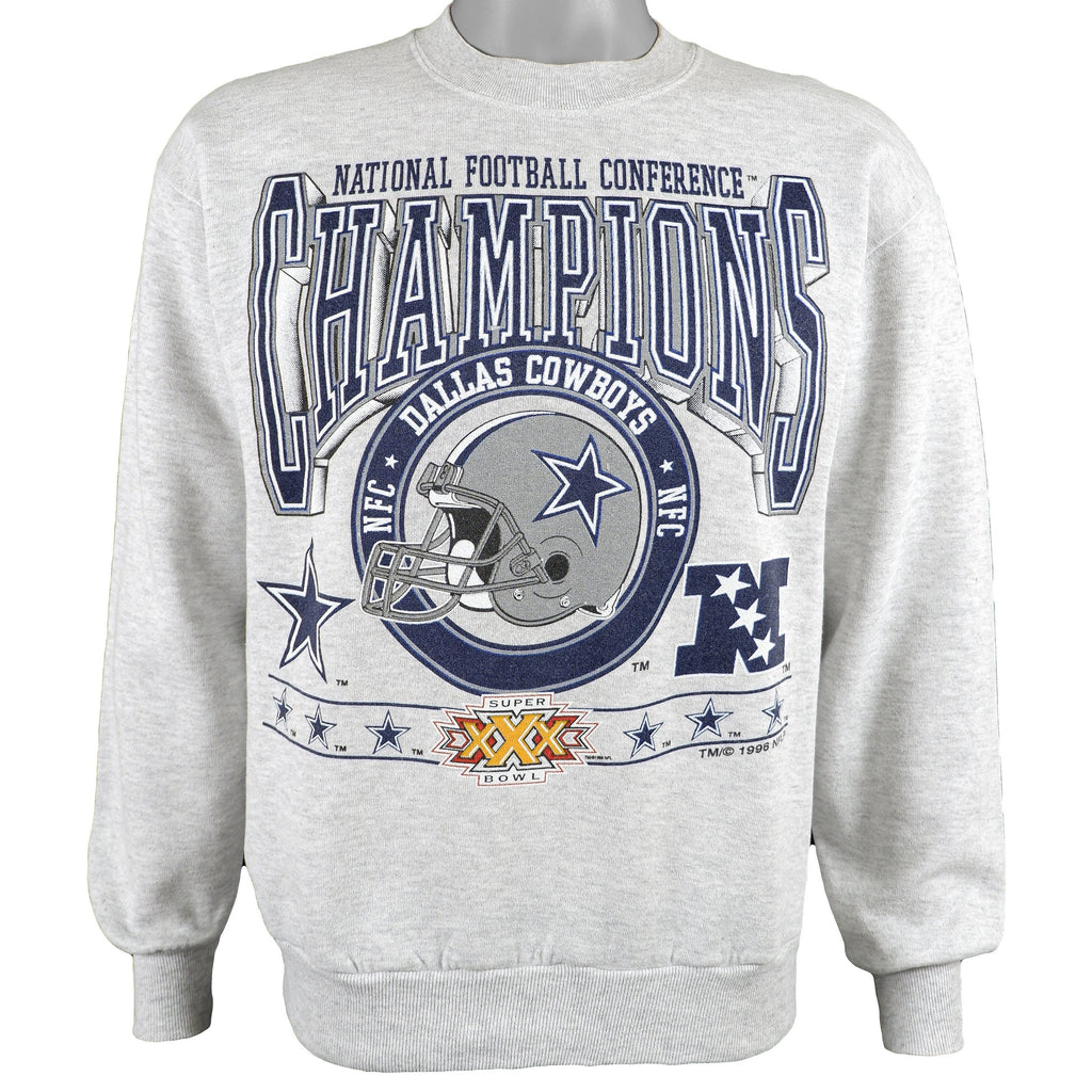 NFL (Jerzees) - Dallas Cowboys Deadstock Sweatshirt 1996 Medium Vintage Retro Football