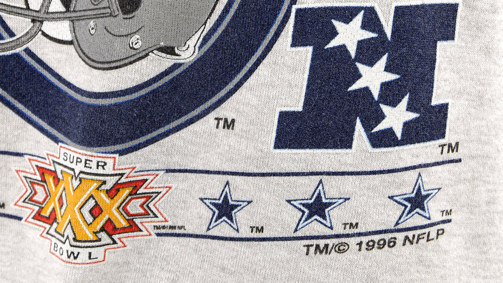 NFL (Jerzees) - Dallas Cowboys Deadstock Sweatshirt 1996 Medium Vintage Retro Football