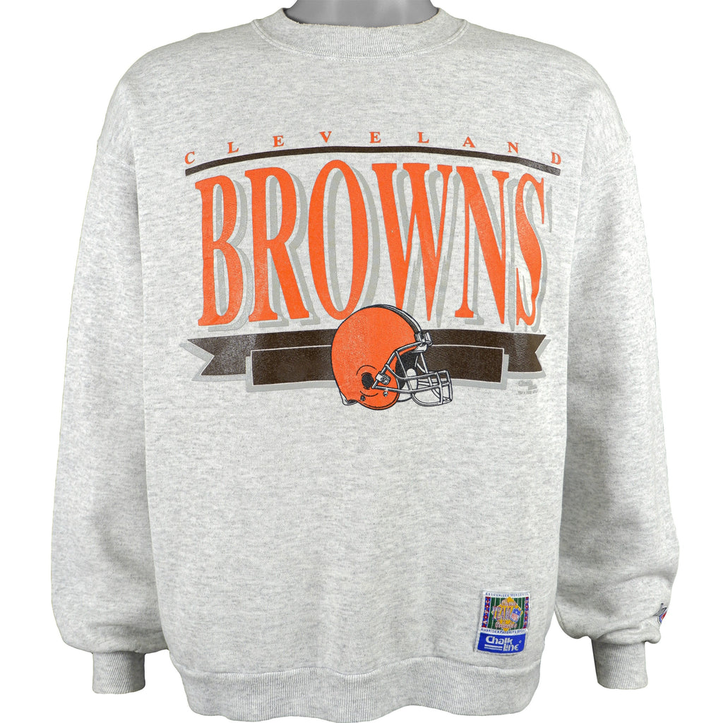 NFL - Cleveland Browns Spell-Out Sweatshirt 1990s X-Large Vintage Retro Football