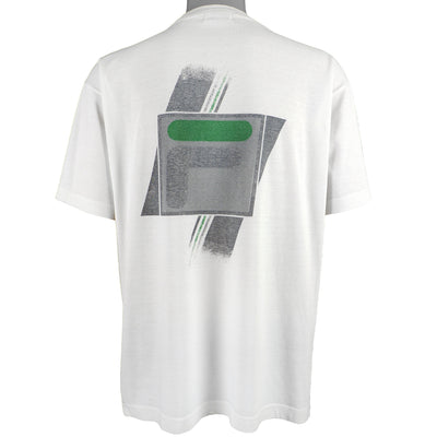 FILA - White Big Logo T-Shirt 1990s Large