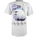 Vintage (Tultex) - Eagle by Sue Coleman, Chemainus, B.C. Deadstock T-Shirt 1990s Medium Retro
