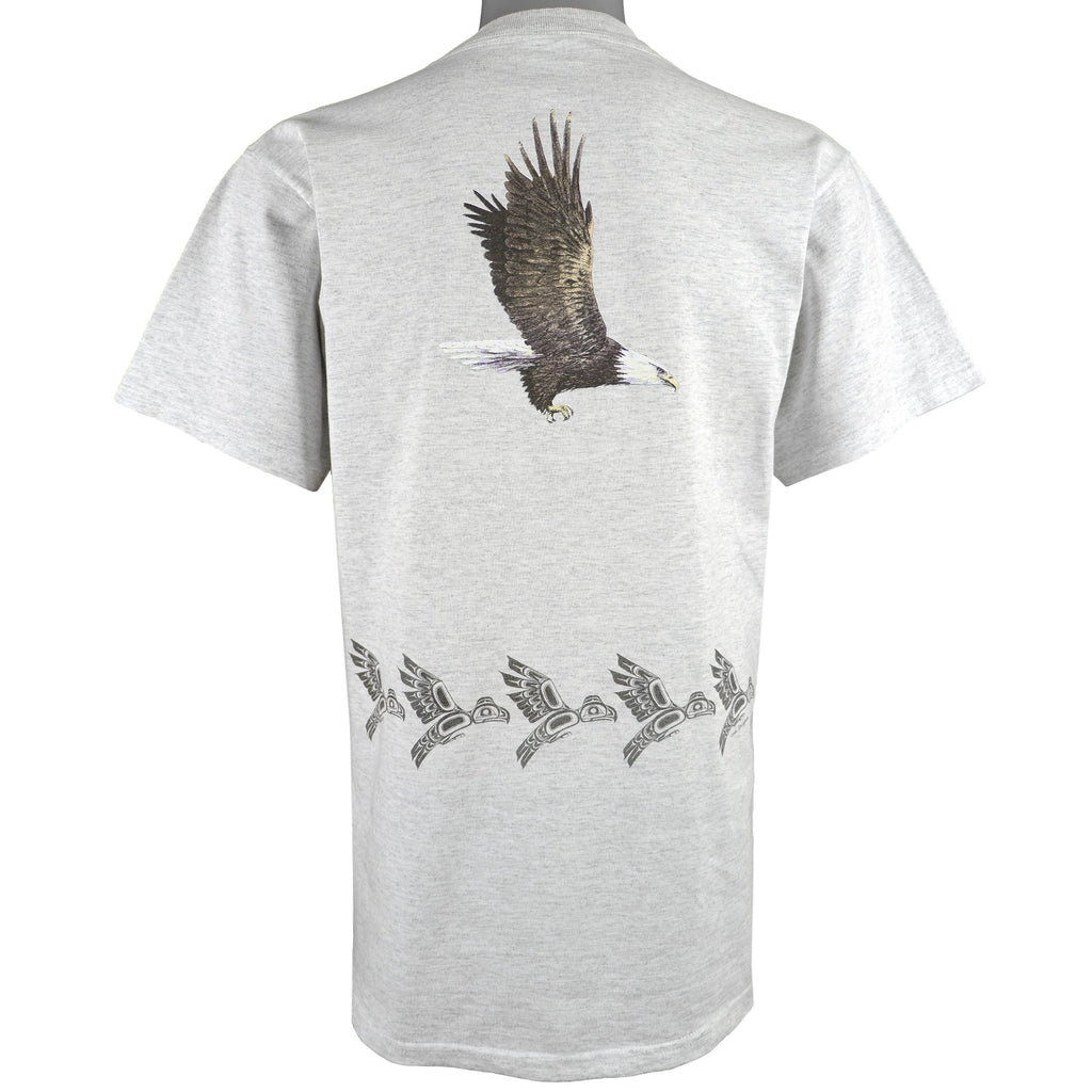 Vintage (Tultex) - Eagle by Sue Coleman, Chemainus, B.C. Deadstock T-Shirt 1990s Medium Retro