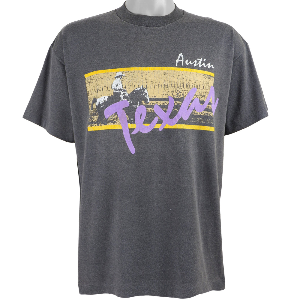 Vintage (Hef-T) - Austin, Texas Spell-Out T-Shirt 1990s Large Vintage Retro