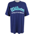 Wilson - Blue Big Spell-Out Deadstock T-Shirt 1990s X-Large Vintage Retro