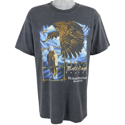 Vintage (Gildan) - American Bald Eagle, Big Horn Mountains Wyoming T-Shirt 1992 Large