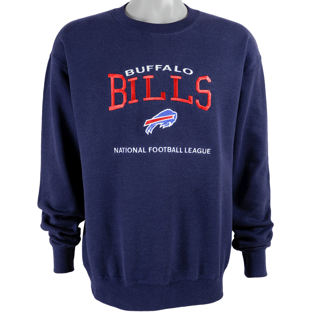 NFL (Delta) - Buffalo Bills Spell-Out Sweatshirt 1990s Medium Vintage Retro Football