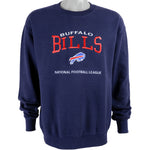 NFL (Lee) - Buffalo Bills Spell-Out Crew Neck Sweatshirt 1990s Medium