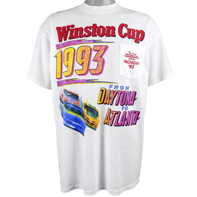 NASCAR (All Sport) - Winston Cup Series, From Daytona to Atlanta T-Shirt 1993 X-Large