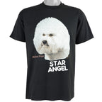 Vintage - Star Angel, Bichon Frise T-Shirt 1990s Large Vintage Retro