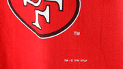 NFL (Nutmeg) - San Francisco 49ers Spell-Out T-Shirt 1990s X-Large Vintage Retro Football