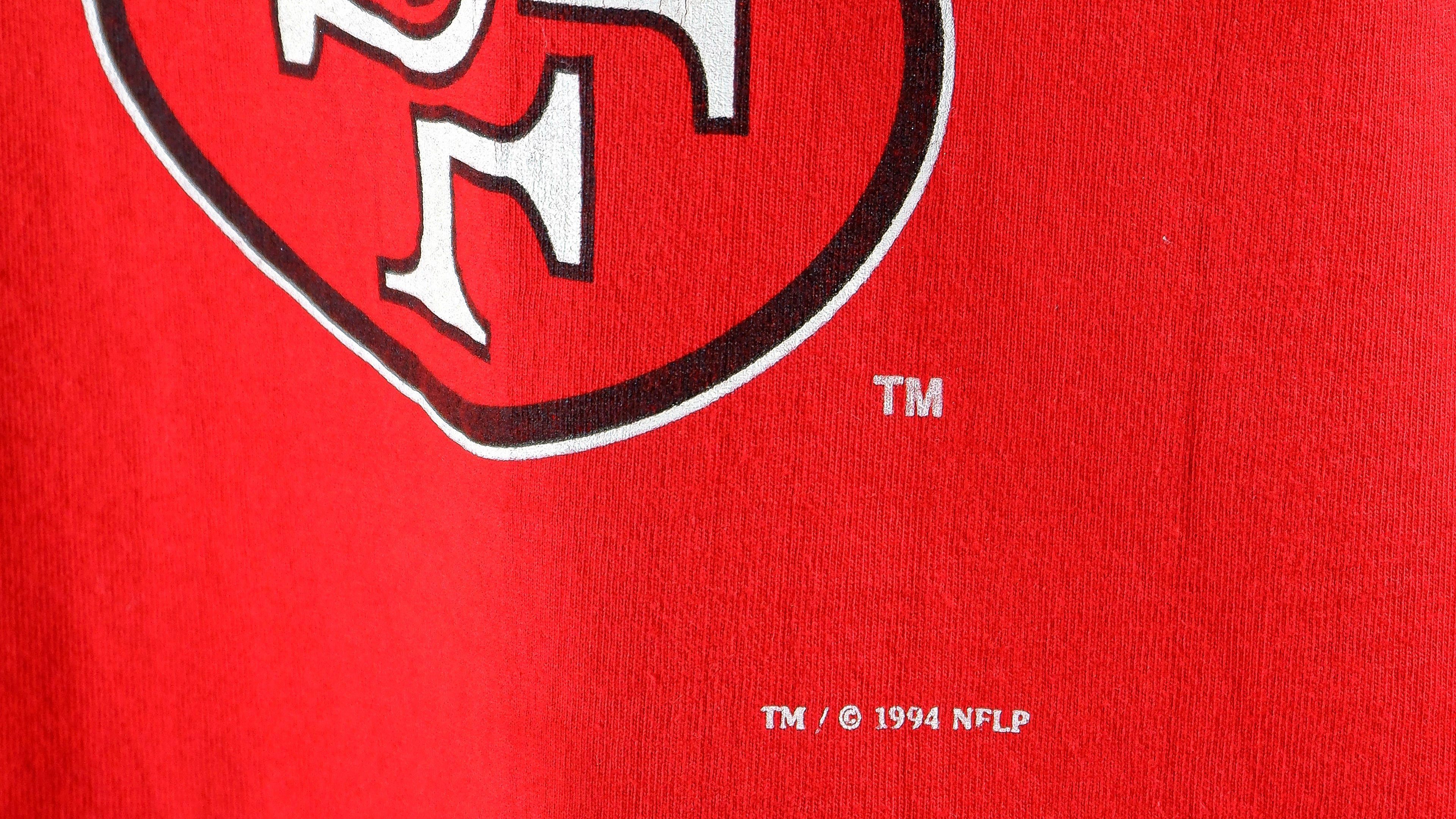 NFL (Nutmeg) - San Francisco 49ers Spell-Out T-Shirt 1990s X-Large Vintage Retro Football