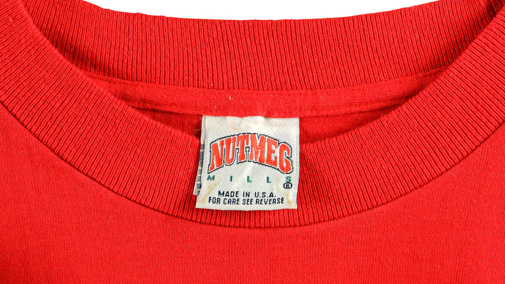 NFL (Nutmeg) - San Francisco 49ers Spell-Out T-Shirt 1990s X-Large Vintage Retro Football