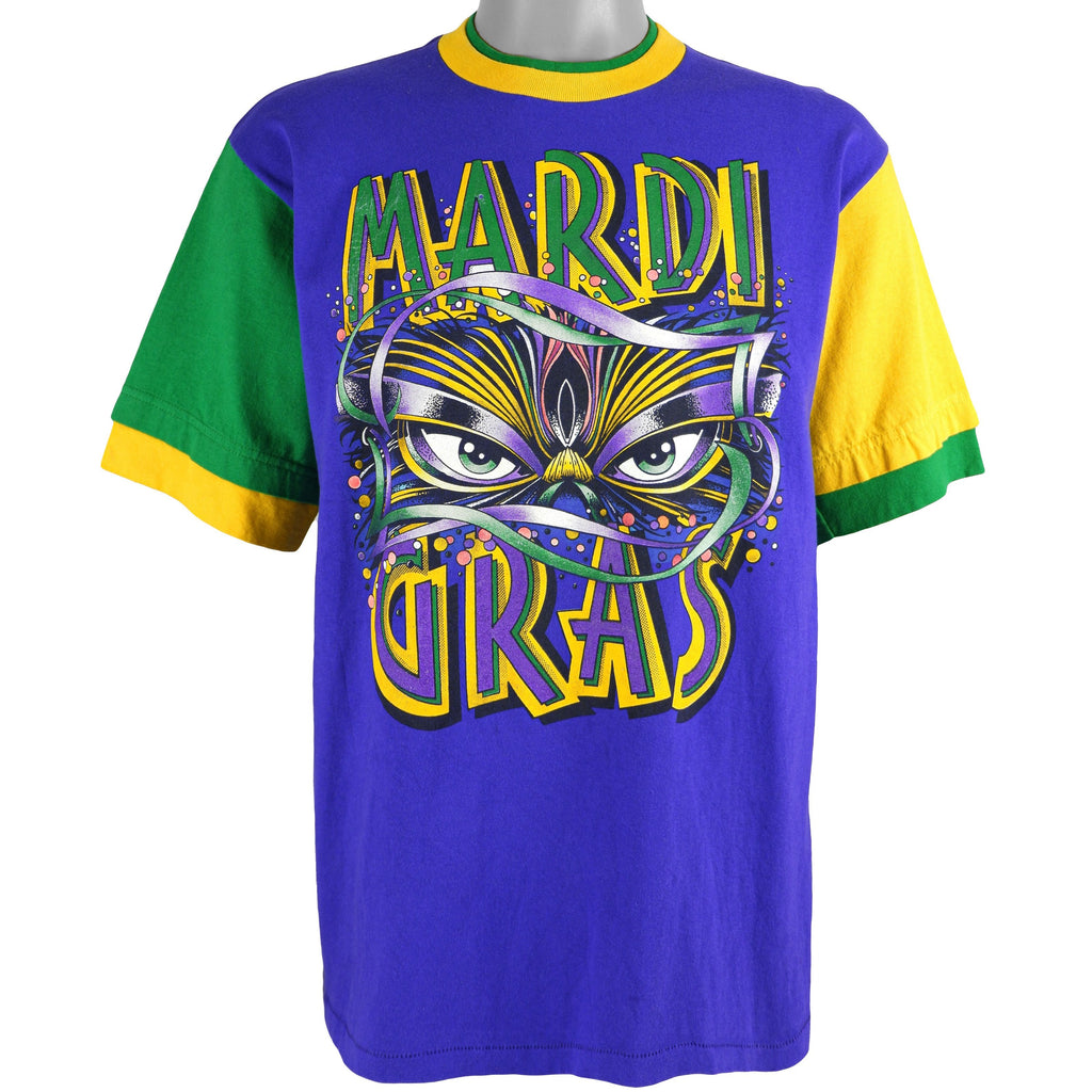 Vintage - Mardi Gras Deadstock T-Shirt 1990s Large Vintage Retro