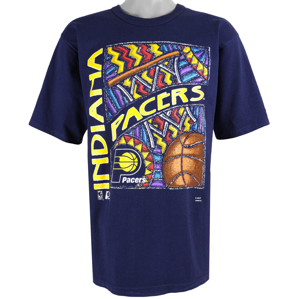 NBA (Logo 7)- Indiana Pacers Deadstock T-Shirt 1990s Large Vintage Retro Basketball