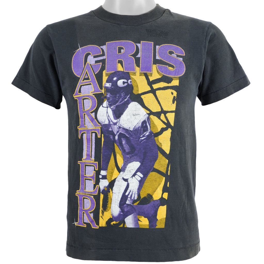 NFL - Vikings Chris Carter #80 T-Shirt 1990s Small Vintage Retro Football