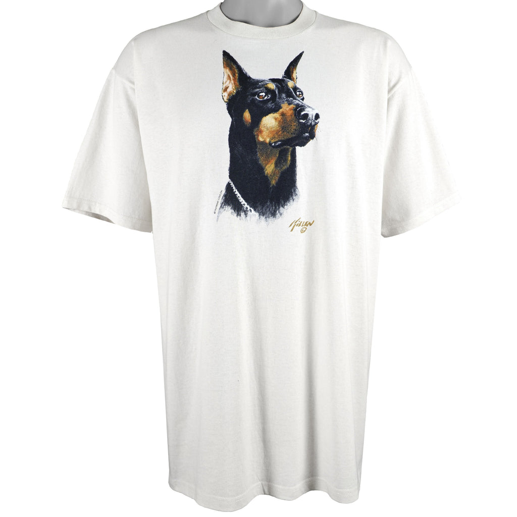 Vintage (Jerzees) - Doberman by Jim Killen Deadstock T-Shirt 1990s X-Large Vintage Retro