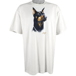 Vintage (Jerzees) - Doberman by Jim Killen Deadstock T-Shirt 1990s X-Large Vintage Retro