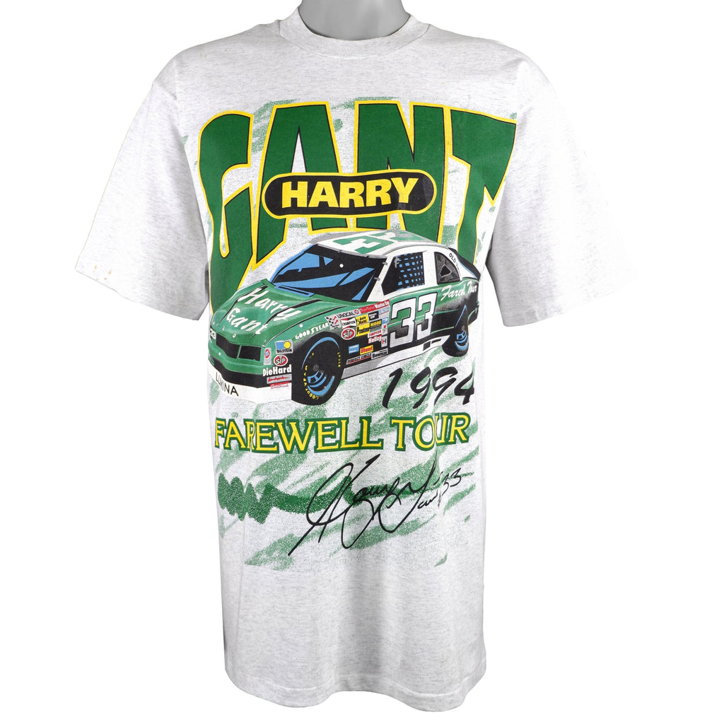 NASCAR (T-Shirt Express) - Harry Gant #33 Farewell Tour Deadstock T-Shirt 1994 Large Vintage Retro