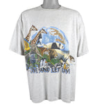 Vintage (Signal Sports) - Live and Let Live - Wildlife T-Shirt 1990s X-Large Vintage Retro