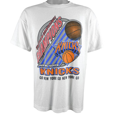 NBA (Vecta) - New York Knicks Spell-Out T-Shirt 1990s Large