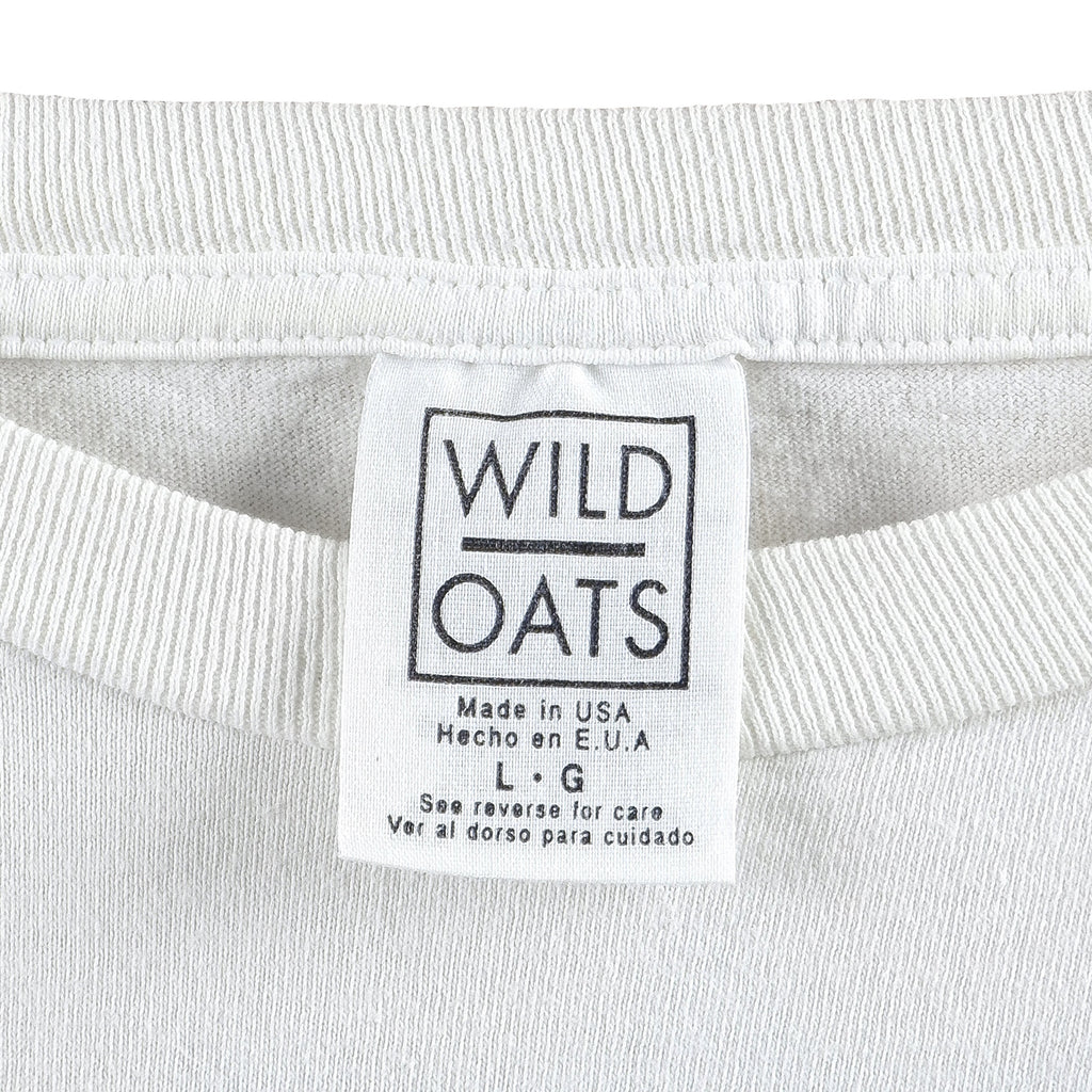 MLB (Wild Oats) - New York Yankees Spell-Out T-Shirt 1996 Large Vintage Retro Baseball