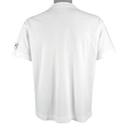 FILA - White Big Spell-Out T-Shirt 1990s Medium Vintage Retro 