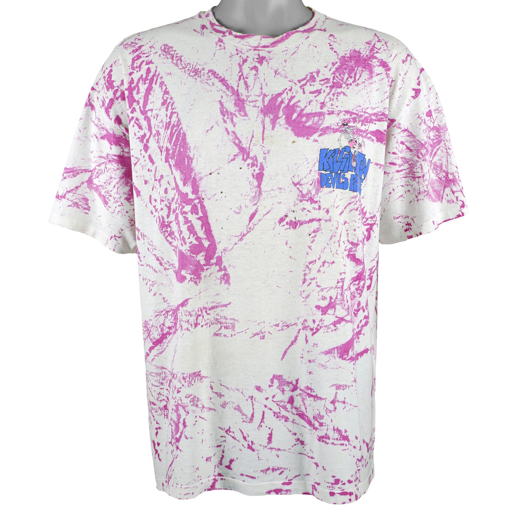 Vintage (Hanes) - Killington Devils Fiddle / Dead Air Tie-Dye T-Shirt 1990s X-Large Vintage Retro