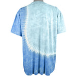 Vintage (Liquid Blue) - Blue Tie Dye Sea World T-Shirt 1990s X-Large Vintage Retro